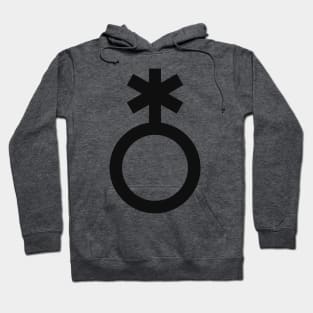 Nonbinary Symbol (black) Hoodie